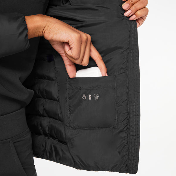 Women's Black Packable - Puffer Jacket