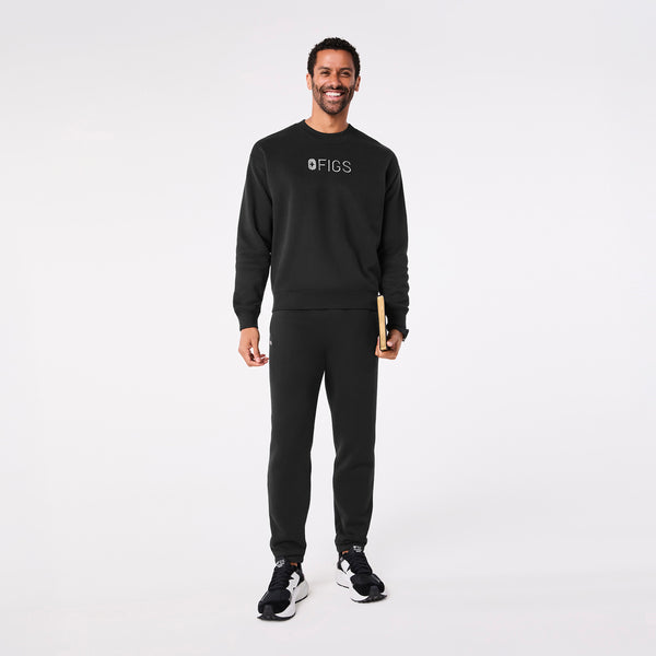 Men's Black Off-Shift Figs Logo - Crewneck Sweatshirt™