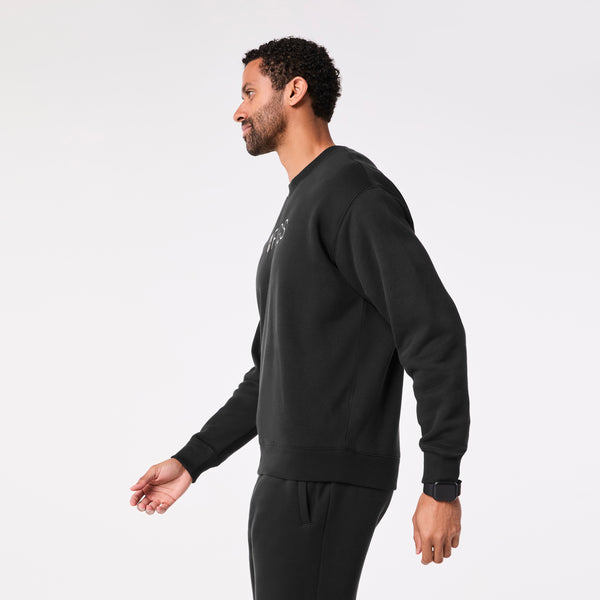 Men's Black Off-Shift Figs Logo - Crewneck Sweatshirt™