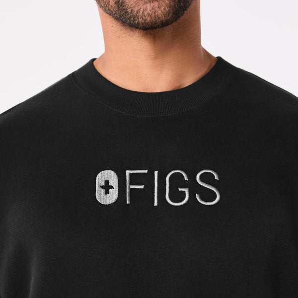 Men's Black Off-Shift Figs Logo - Crewneck Sweatshirt™