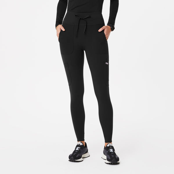 Women's Black High-Rise Seville - ScrubLegging™