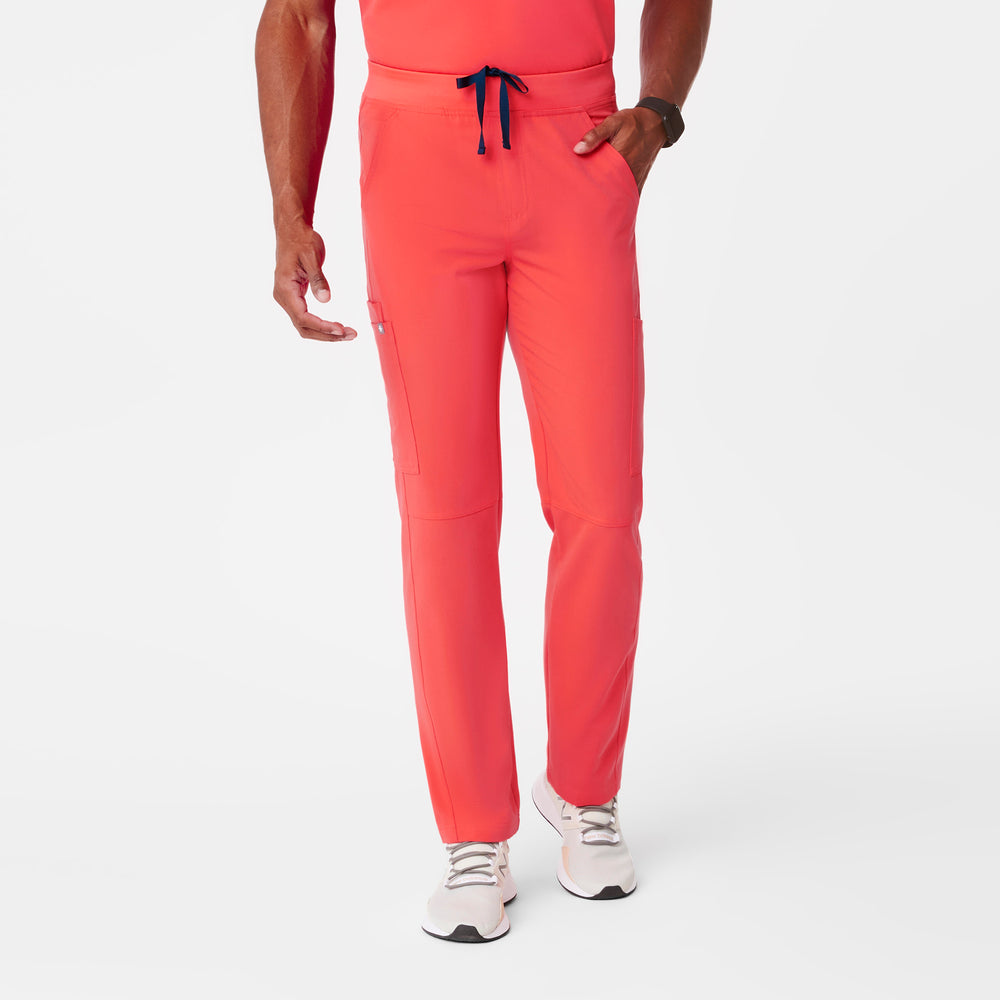 men's Fiery Coral Axim™ - Tall Cargo Scrub Pants (3XL - 6XL)