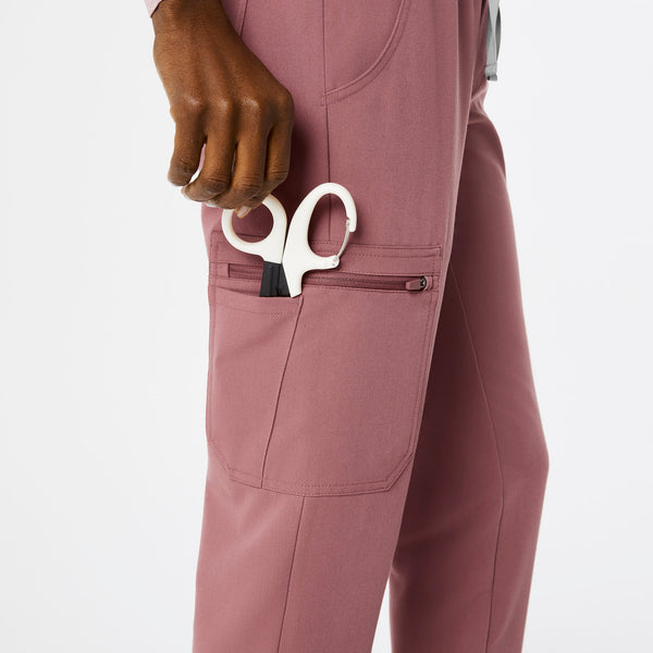 Women's Mauve Uman Relaxed - Petite Jogger Scrub Pant