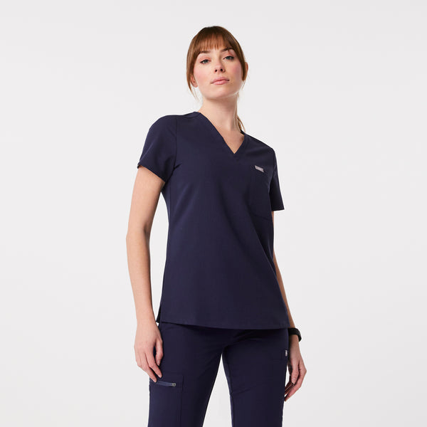 Women's Navy Catarina Scrub Top™