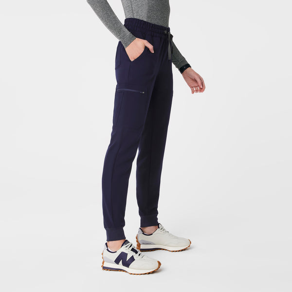 Women's Navy Uman Relaxed - Petite Jogger Scrub Pant