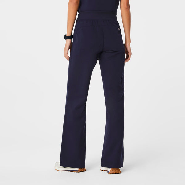 Women's Navy Isabel High-Rise Wide-Leg - Tall Scrub Pant