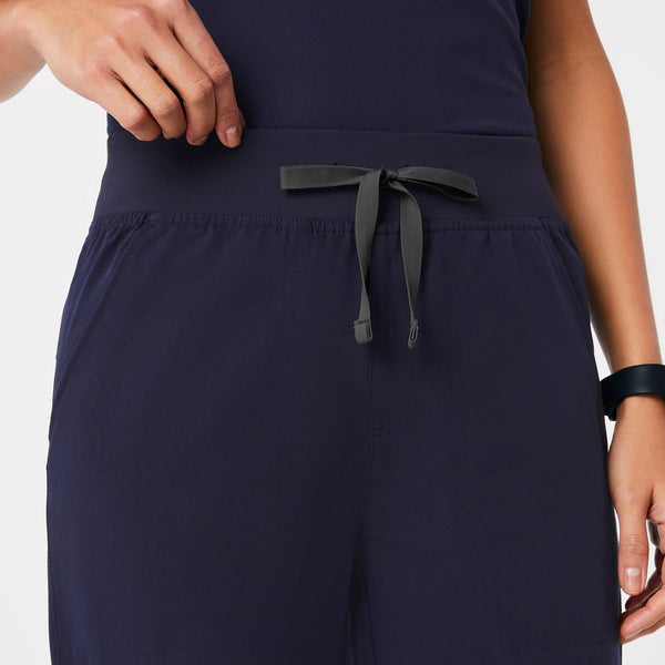 Women's Navy Isabel High-Rise Wide-Leg - Tall Scrub Pant
