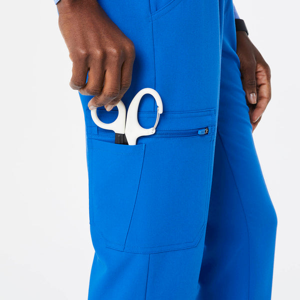 Women's Royal Blue Uman High-Rise - Petite Jogger Scrub Pant