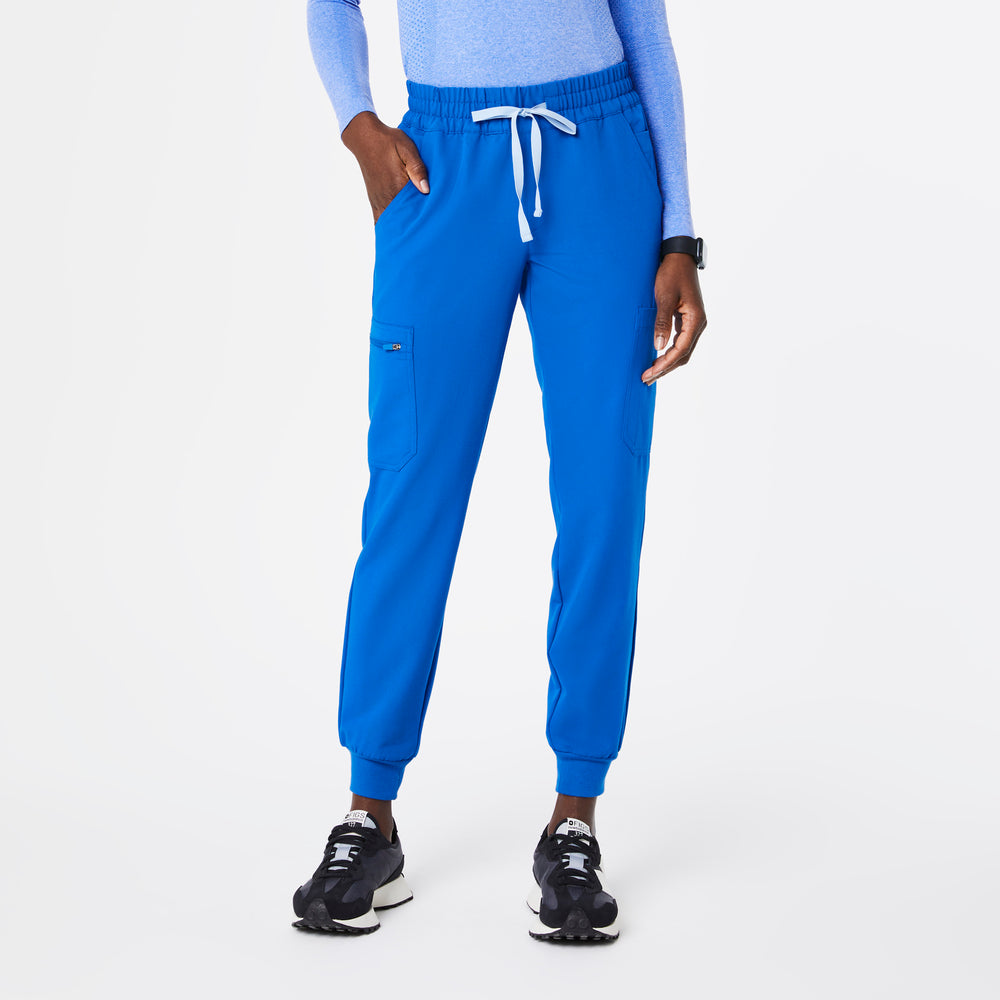 women's Royal Blue Uman Relaxed - Tall Jogger Scrub Pants