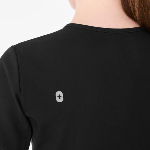 Women's Black Everly Slim V-Neck - Scrub Top