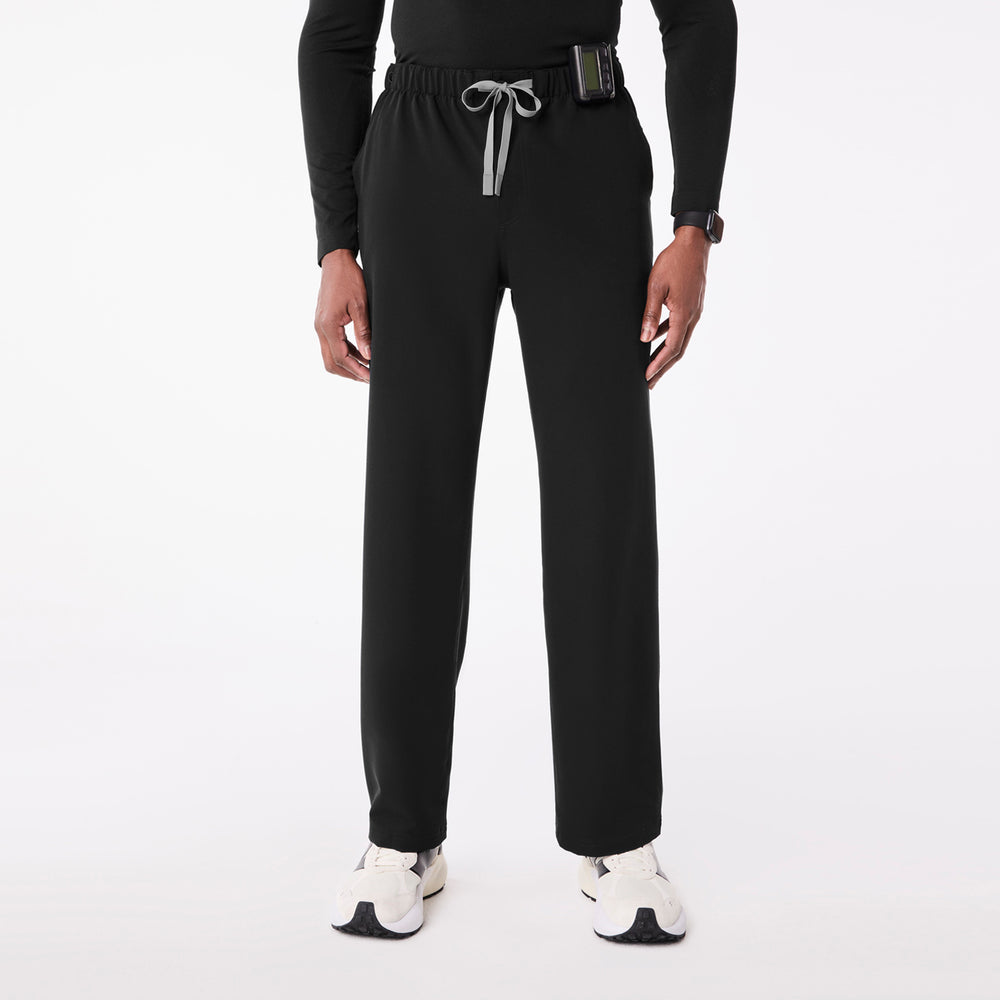men's Black Halcott Relaxed Straight Leg - Scrub Pant