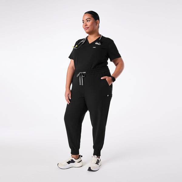 Women's Black Uman High-Rise - Jogger Scrub Pant (3XL-6XL)