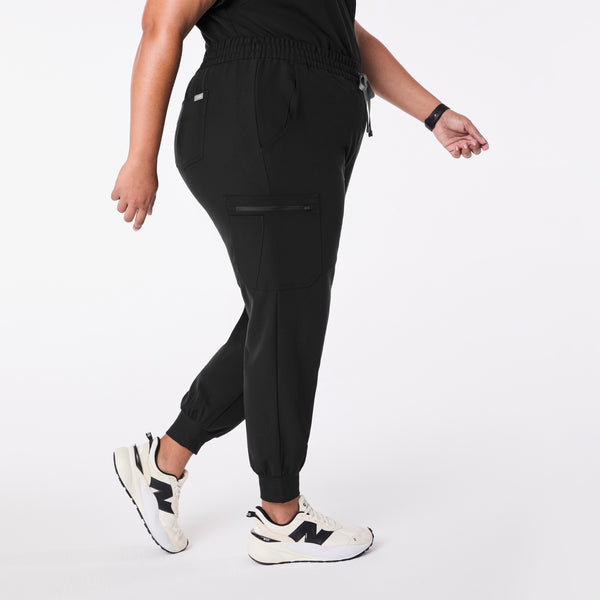 Women's Black Uman High-Rise - Petite Jogger Scrub Pant (3XL-6XL)