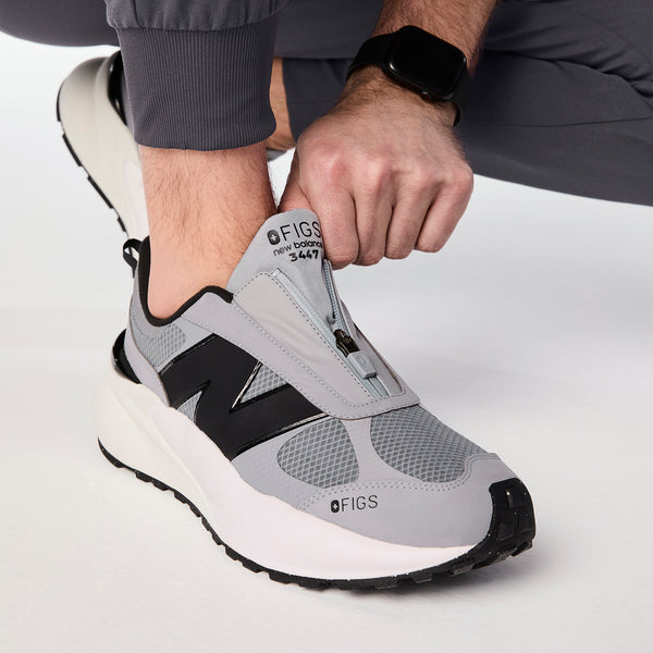 Unisex Graphite FIGS | New Balance 3447 Zip