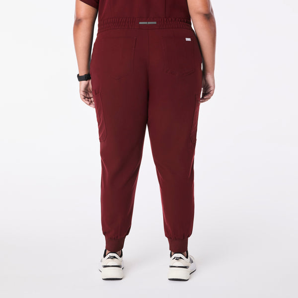 Women's Burgundy Uman Relaxed - Tall Jogger Scrub Pant (3XL-6XL)