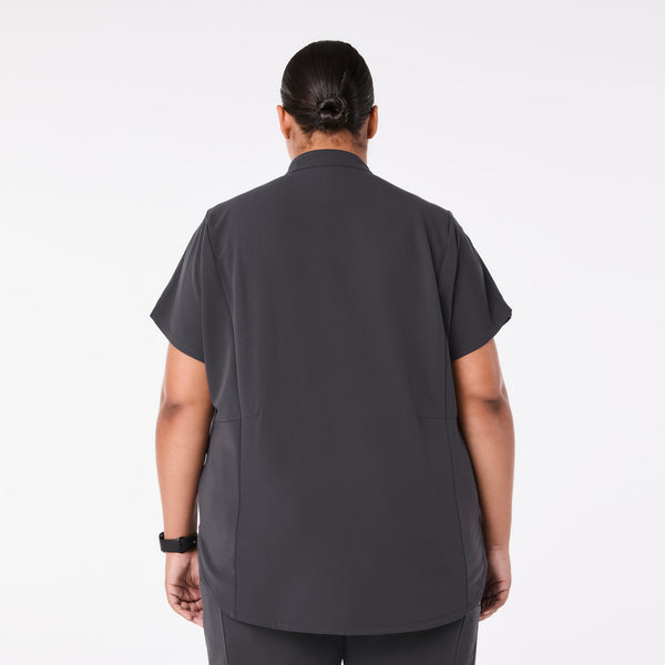 Women's Charcoal Montex Relaxed Scrub Top (3XL-6XL)