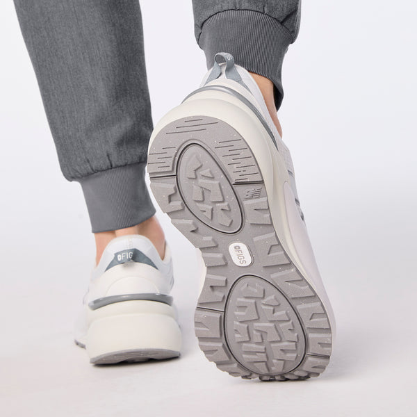 Unisex White FIGS | New Balance 3447 Zip