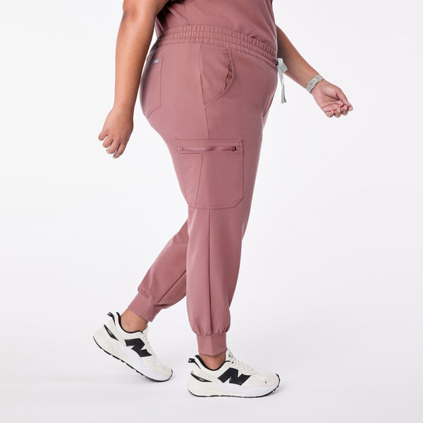 women's Mauve Uman Relaxed - Tall Jogger Scrub Pant (3XL-6XL)