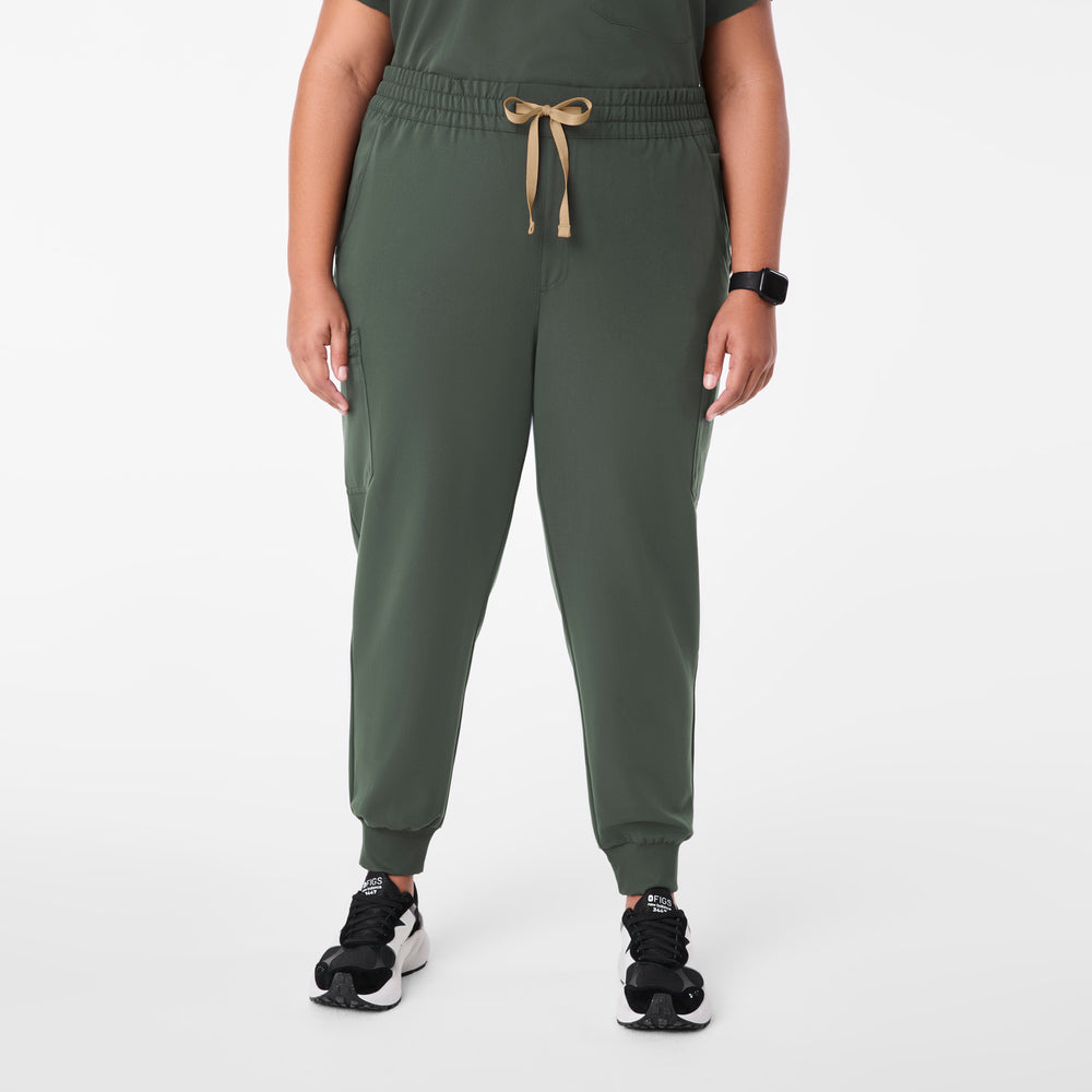 women's Moss High Waisted Uman Relaxed - Jogger Scrub Pant (3XL-6XL)