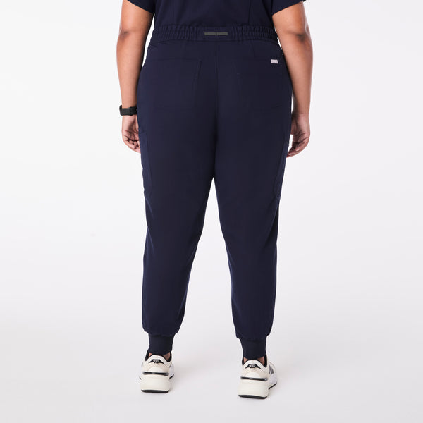 women's Navy High Waisted Uman Relaxed - Tall Jogger Scrub Pant (3XL-6XL)