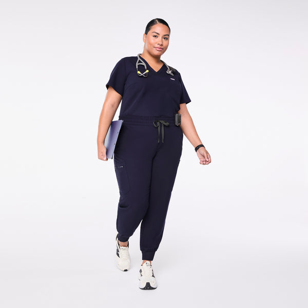 Women's Navy Uman Relaxed - Petite Jogger Scrub Pant (3XL-6XL)