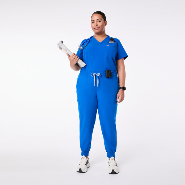 women's Royal Blue Uman Relaxed - Tall Jogger Scrub Pant (3XL-6XL)