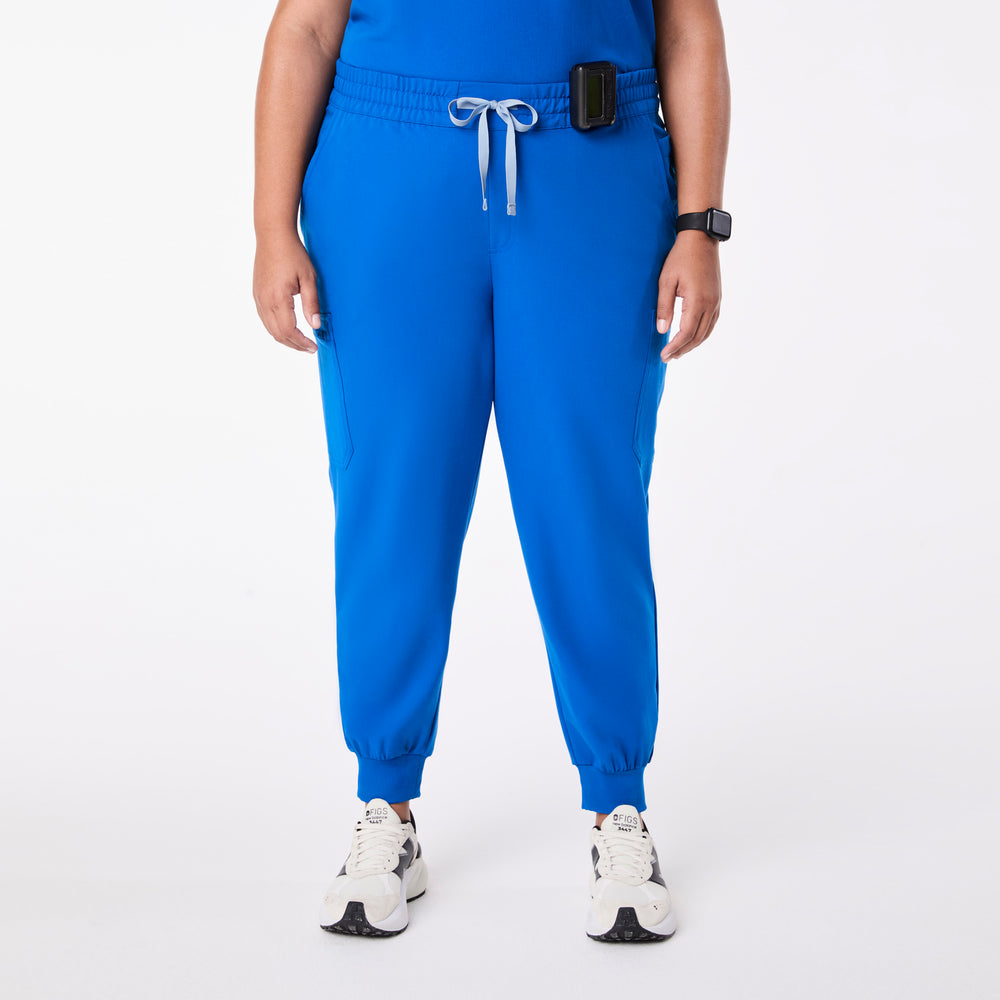 women's Royal Blue Uman Relaxed - Petite Jogger Scrub Pant (3XL-6XL)