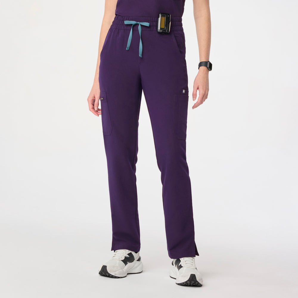 women's Purple Jam High Waisted Dowa - Petite Scrub Pants
