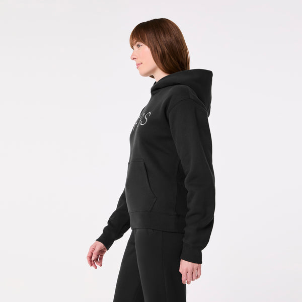 Women's Black Off-Shift FIGS Logo - Hoodie Sweatshirt™