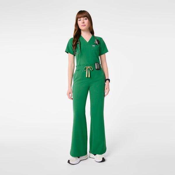 women's Indocyanine Green Marseille Wide Leg - Tall Scrub Pant