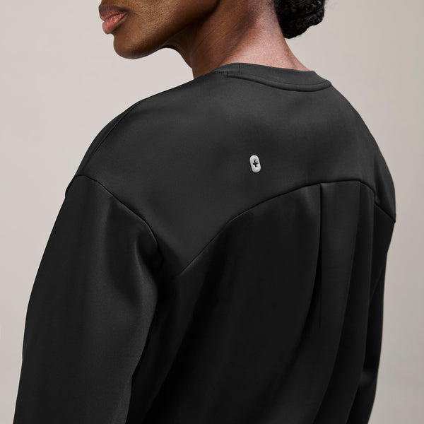 Women's Black Cornelia FORMx Long-Sleeve- Scrub Top™