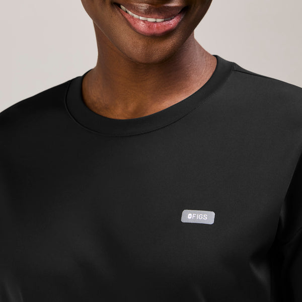 Women's Black Cornelia FORMx Long-Sleeve- Scrub Top™