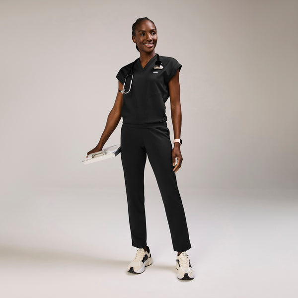 Women's Black Mira FORMx Banded - Scrub Top™