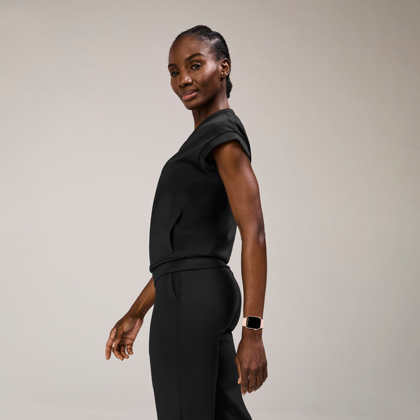 Women's Black Mira FORMx Banded - Scrub Top™