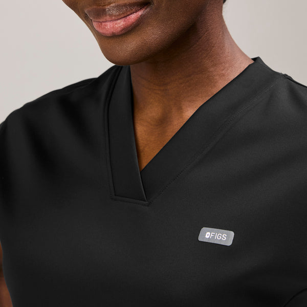 Women's Black Mira FORMx Banded - Scrub Top™