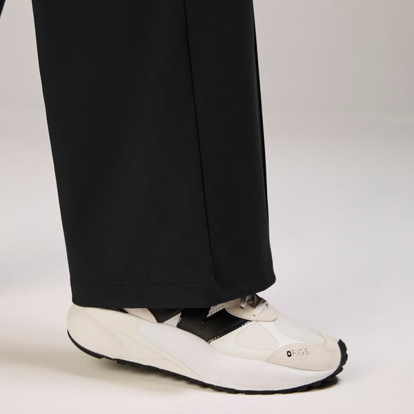 women's Black High Waisted Salina FORMx Wide Leg - Petite Scrub Pant™