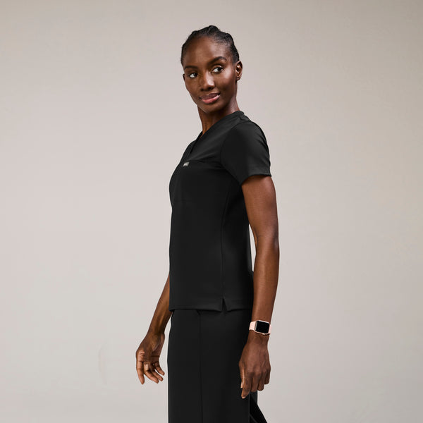 Women's Black Sona FORMx Slim - Scrub Top™