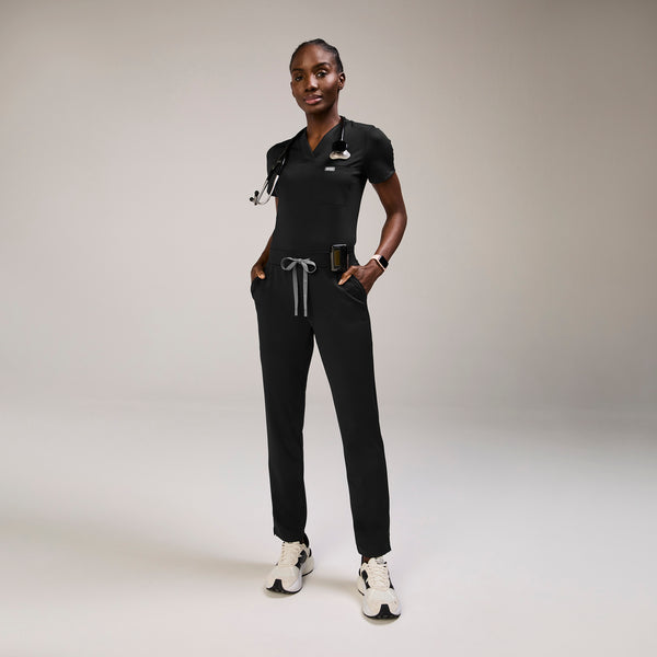 Women's Black Tena FORMx Slim Tapered - Tall Scrub Pant™