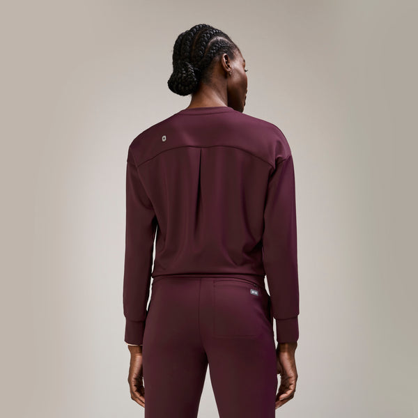 Women's Burgundy Cornelia FORMx Long-Sleeve- Scrub Top™