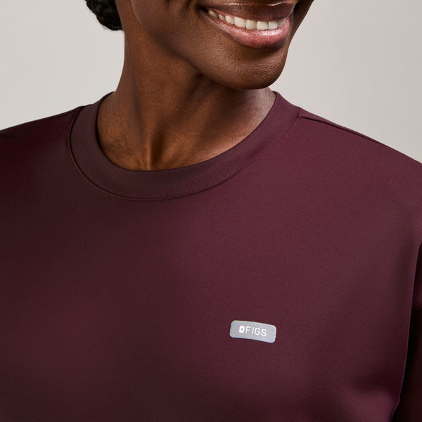 Women's Burgundy Cornelia FORMx Long-Sleeve- Scrub Top™
