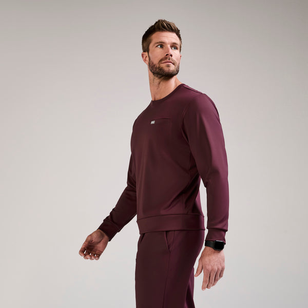 Men's Burgundy Destin FORMx Relaxed Long-Sleeve - Scrub Top™