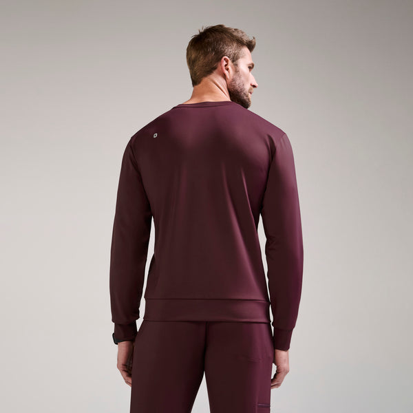 Men's Burgundy Destin FORMx Relaxed Long-Sleeve - Scrub Top™