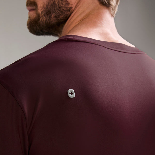 Men's Burgundy Destin FORMx Relaxed Long-Sleeve - Scrub Top™