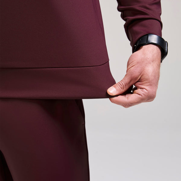 Men's Burgundy Destin FORMx Relaxed Long-Sleeve - Scrub Top™