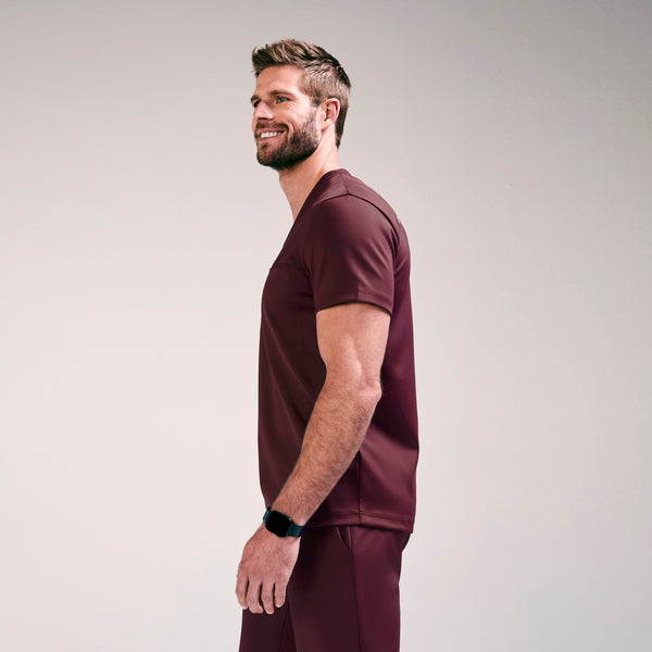 Men's Burgundy Logan FORMx V-Neck - Scrub Top™