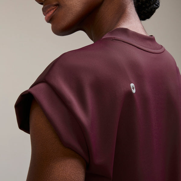 Women's Burgundy Mira FORMx Banded - Scrub Top™