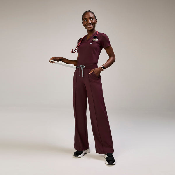 Women's Burgundy Sona FORMx Slim - Scrub Top™