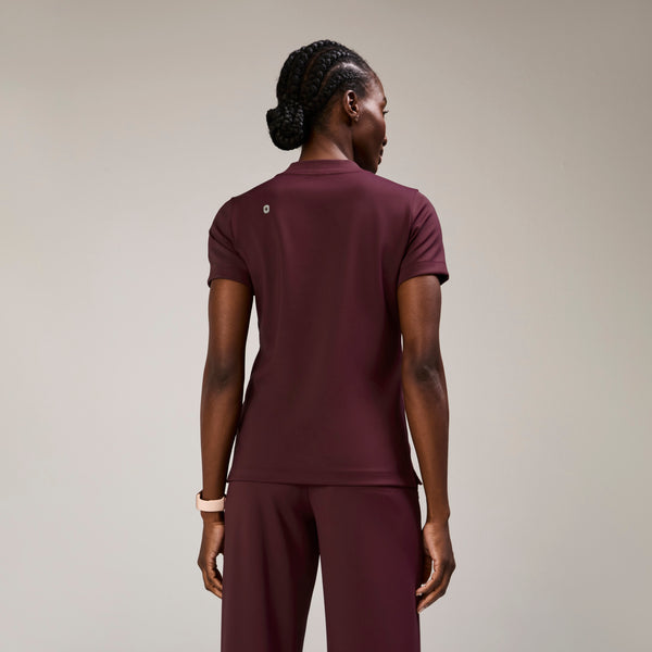Women's Burgundy Sona FORMx Slim - Scrub Top™