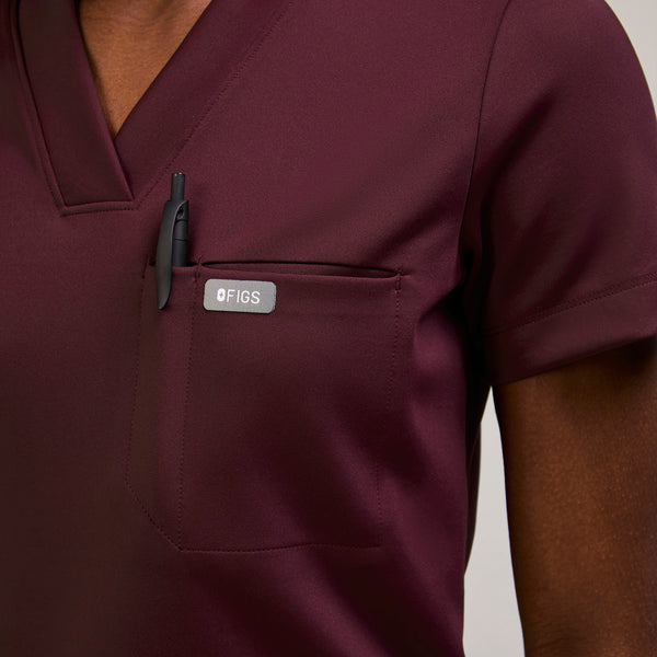 Women's Burgundy Sona FORMx Slim - Scrub Top™
