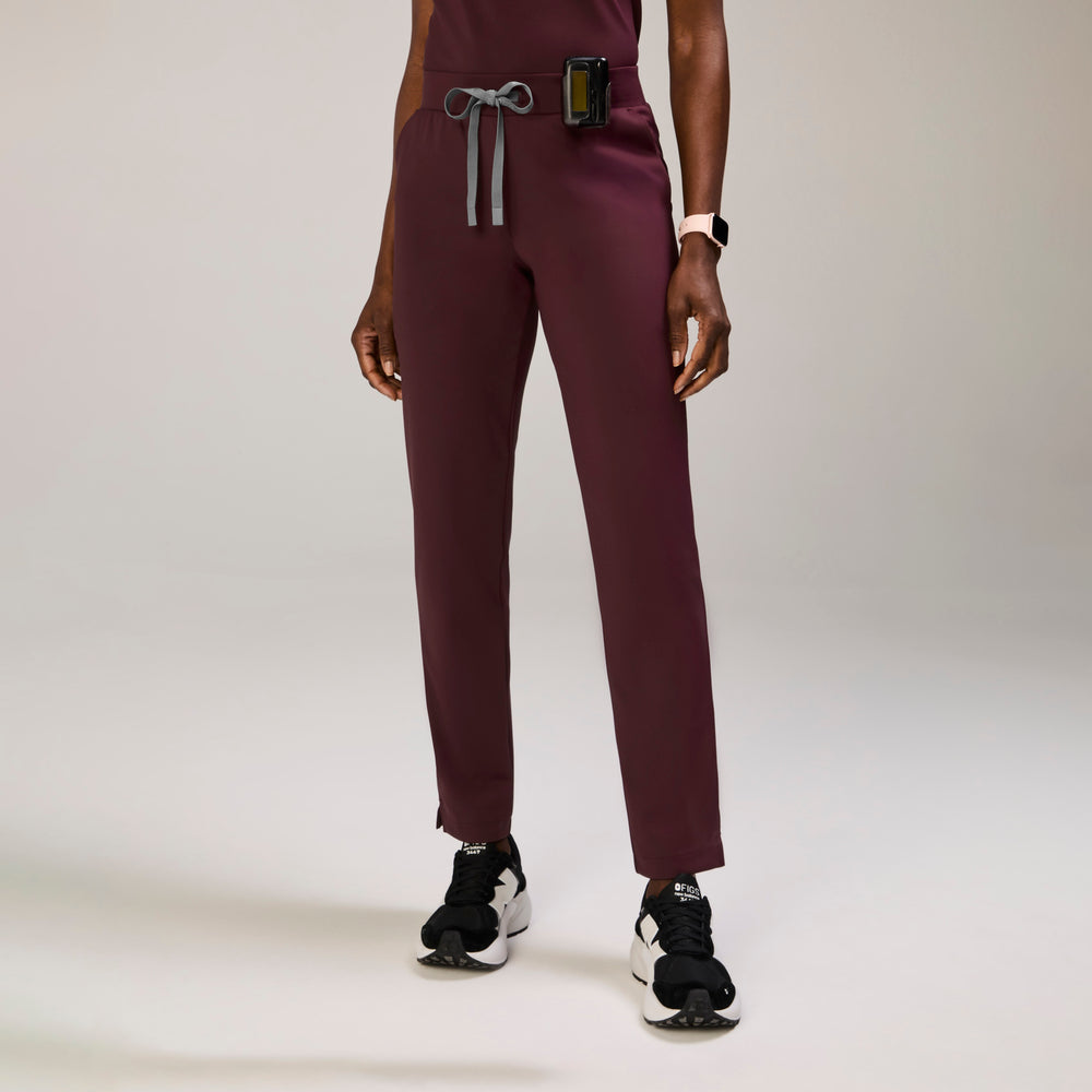 women's Burgundy Tena FORMx Slim Tapered - Scrub Pant™